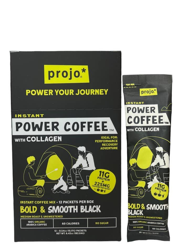 Power Coffee with Collagen 12 Pack - Bold & Smooth Black for wholesale by projo*