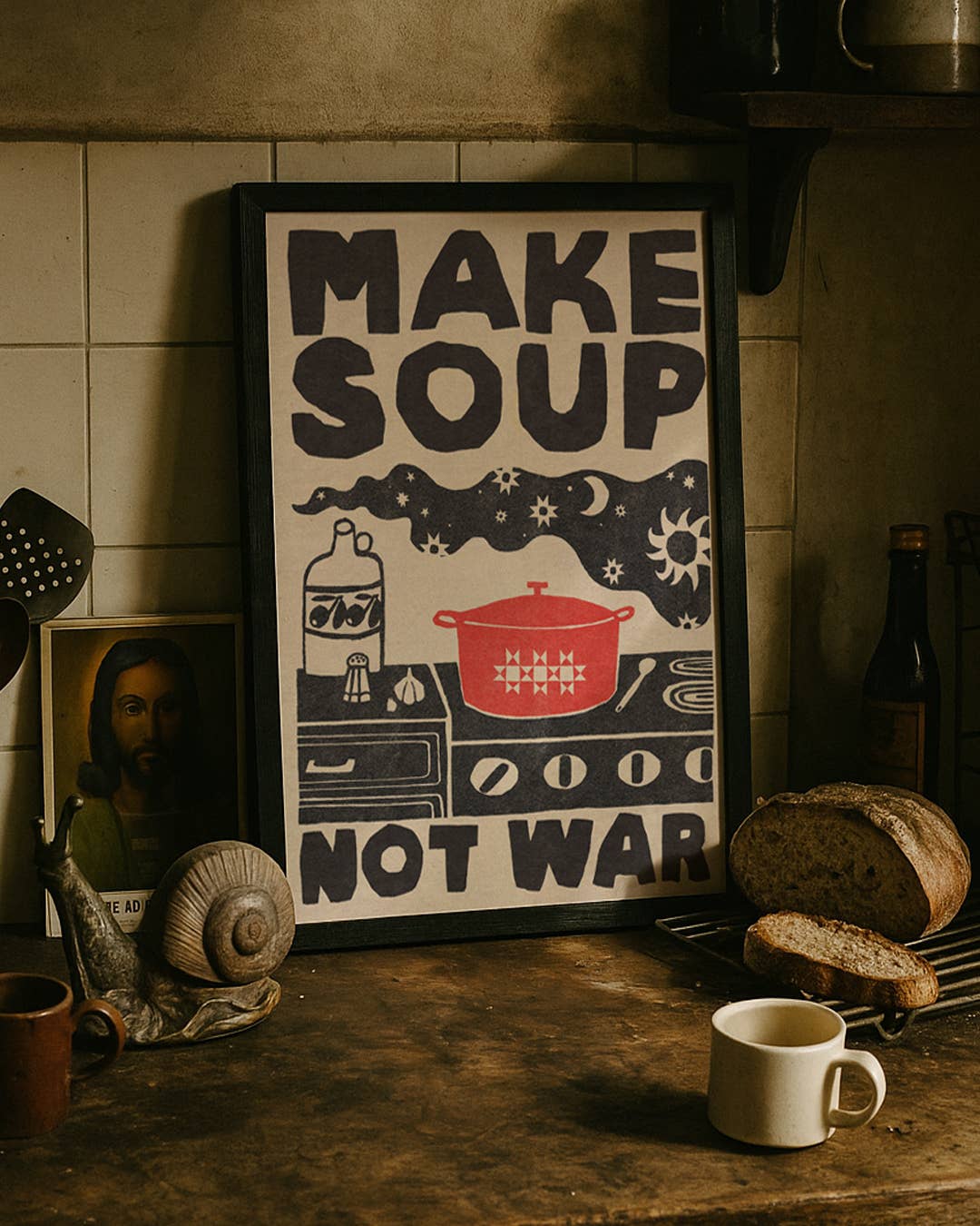 Anisa Makhoul - Wholesale Art Print - Art Print - Make Soup Not War2