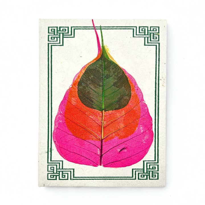 Medium Lokta Notebook - Bodhi Leaf for wholesale by AW Artisan
