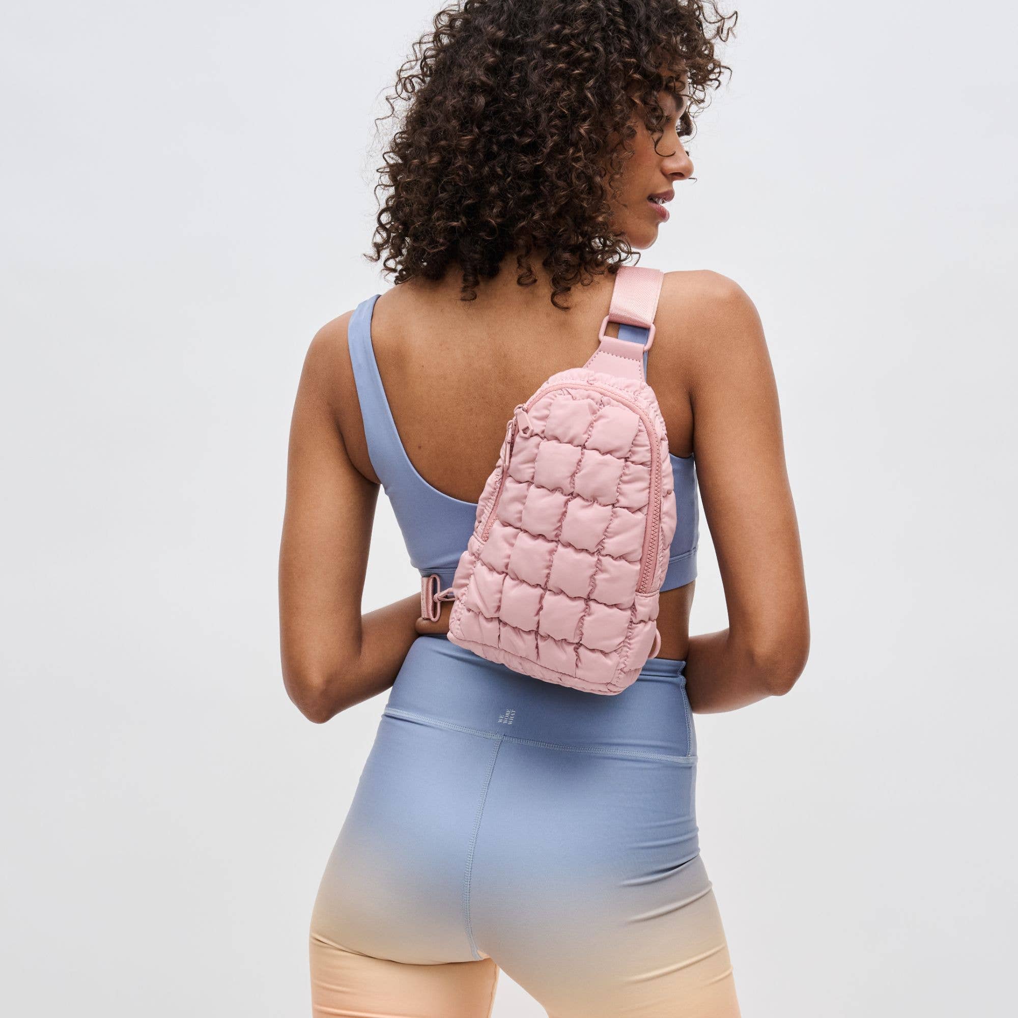 Sol and Selene - Wholesale Belt Bag - Women's - Rejuvenate - Quilted Puffer Nylon Sling Backpack14