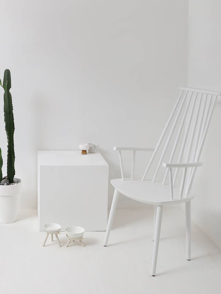 Oreo Elevated Pet Feeder Table. White . Tall for wholesale by Pets So Good