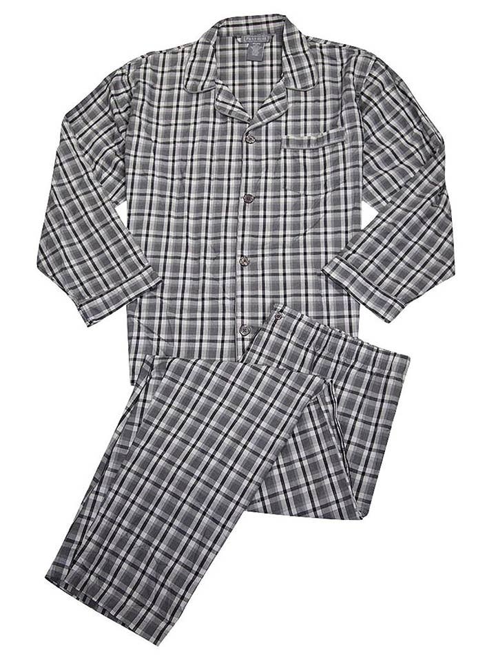 Eastern Off Price - Wholesale Sleepwear Set - Men's - Protocol - Mens Big Broadcloth Long Sleeve Pajamas6