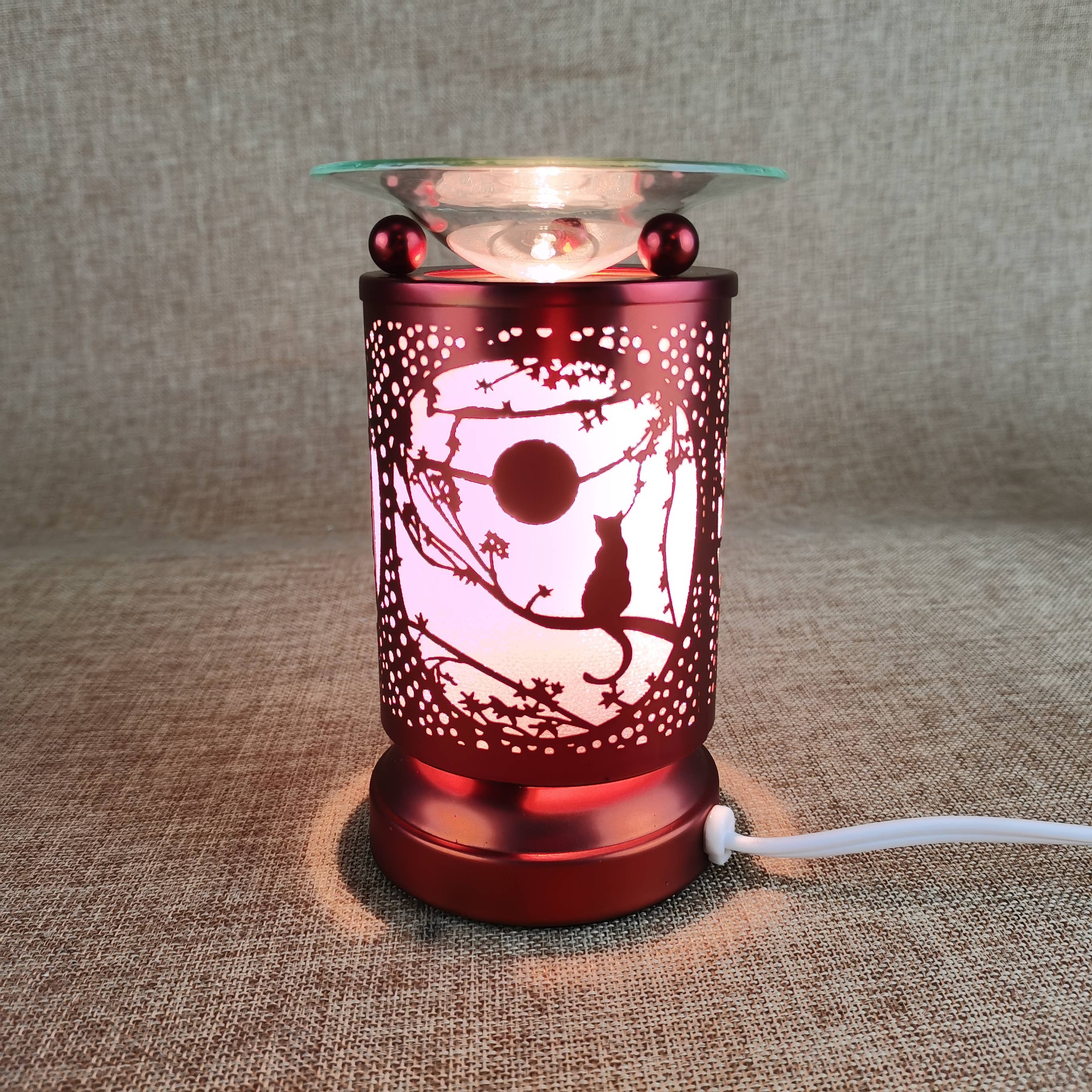 Gypsy Soul - Wholesale Oil Warmer -  Moonlit Cat Touch Aroma Lamp - 4 pcs  2