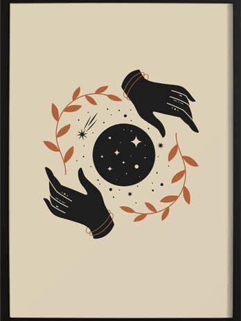 Mystische Komposition 2 Poster für den Großhandel von Wallified