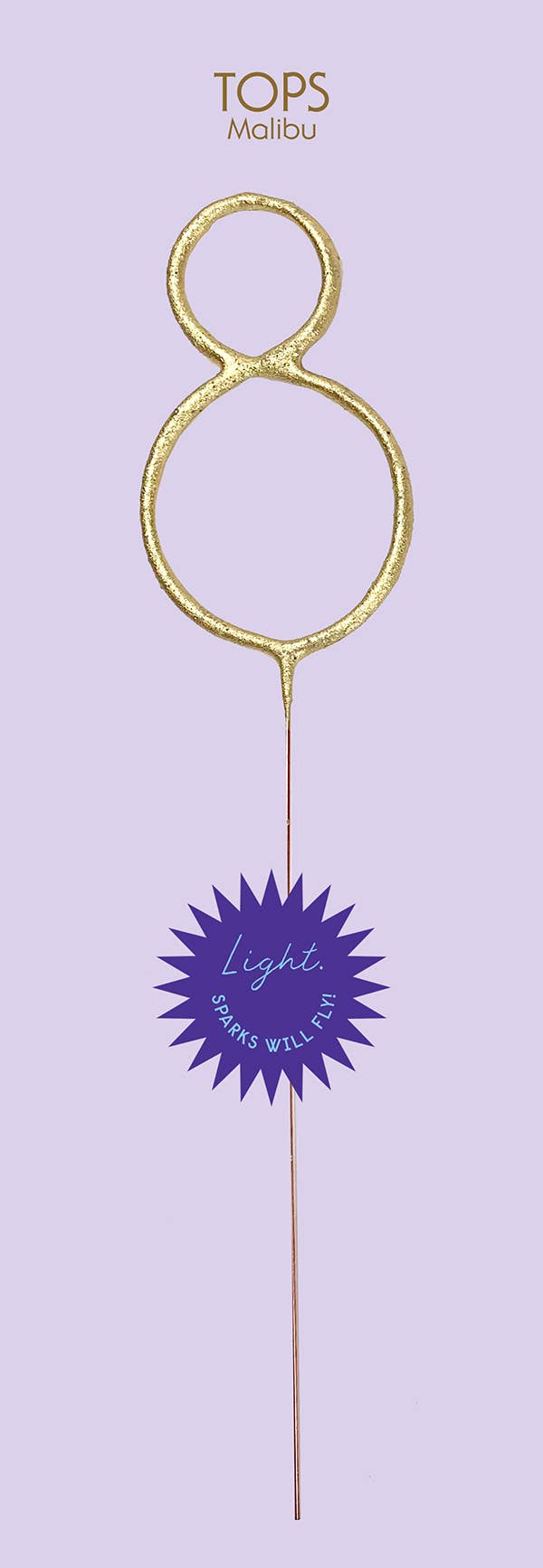 TOPS Malibu - Wholesale Sterretje - Grande 12" Gold Number Sparkler Wand-kaart - Eenpersoons8