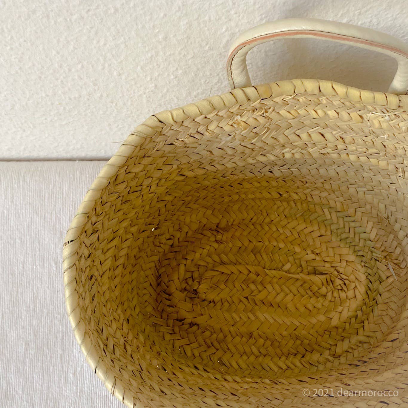 dear Morocco - Vente Paniers - Panier de marché français marocain avec petit poignée en cuir17