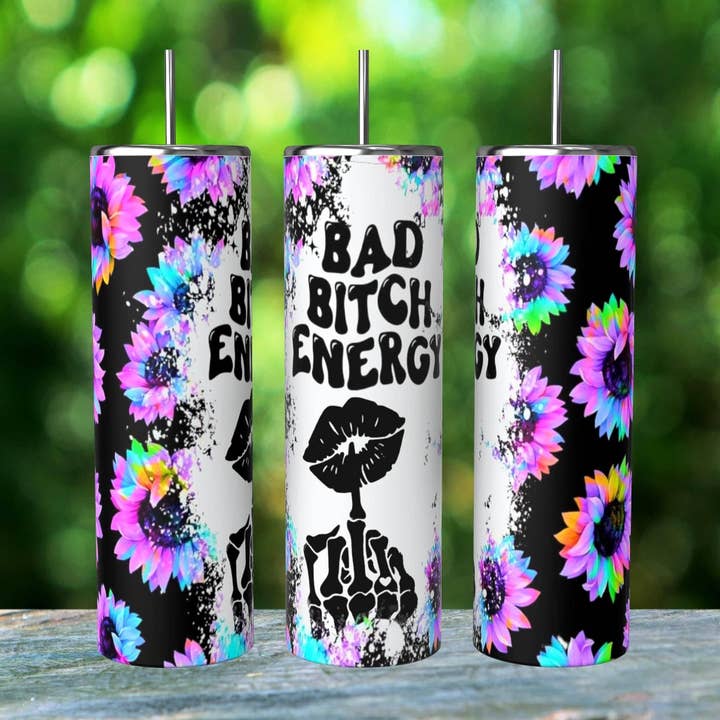 GOBELET BAD ENERGY pour la vente par Bull Riders Mama & Co. Tumblers