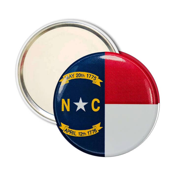 Pocket Mirror - North Carolina State Flag - USA for wholesale by Astur Pins