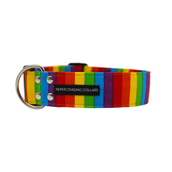 Paper Chasing Collars Dog Accessories - Wholesale Pet collar – Dog - Rainbow pride flag dog collar7