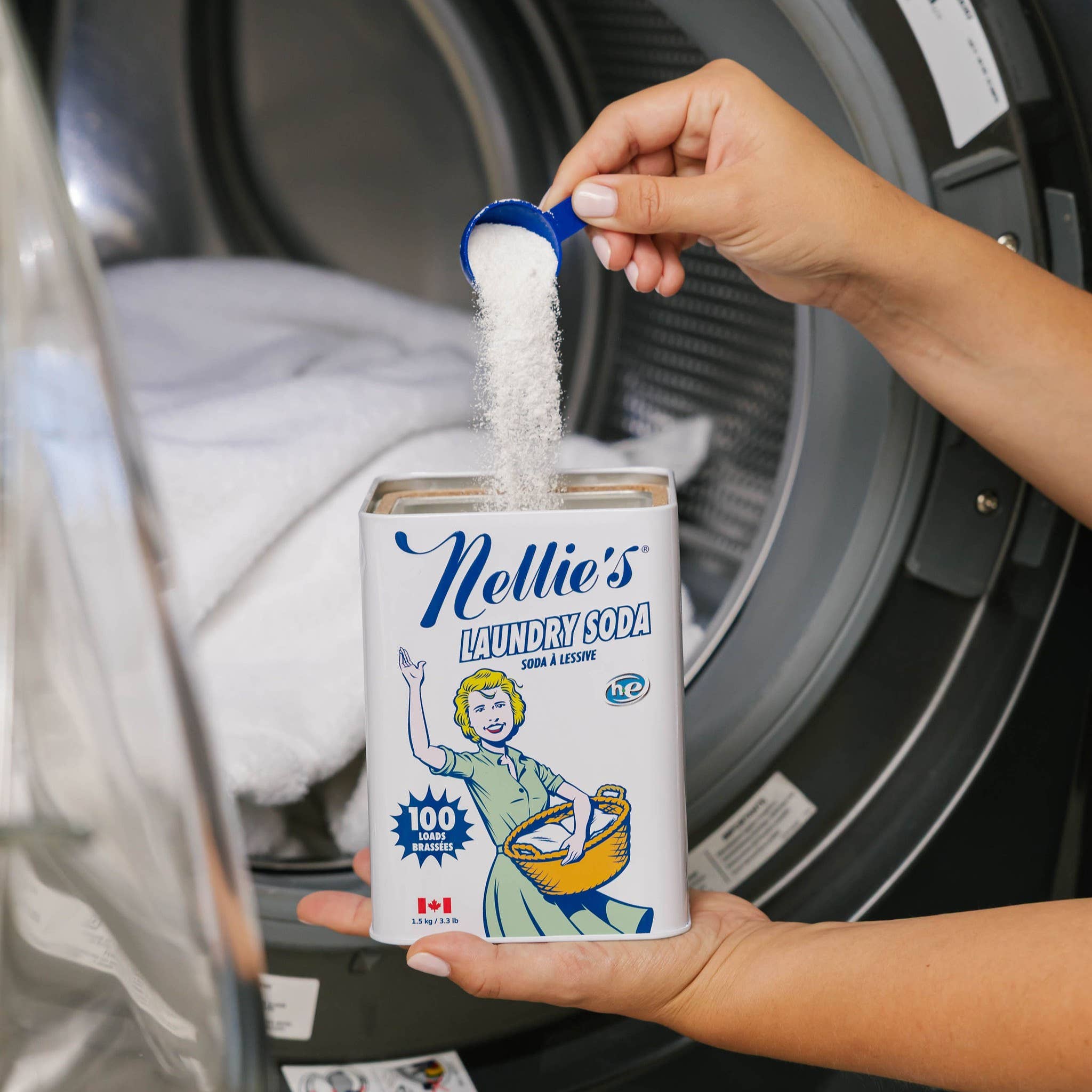 Nellie's Clean - Vente Lessives en poudre/dosettes - Détergent à lessive en boîte pour 100 lavages2