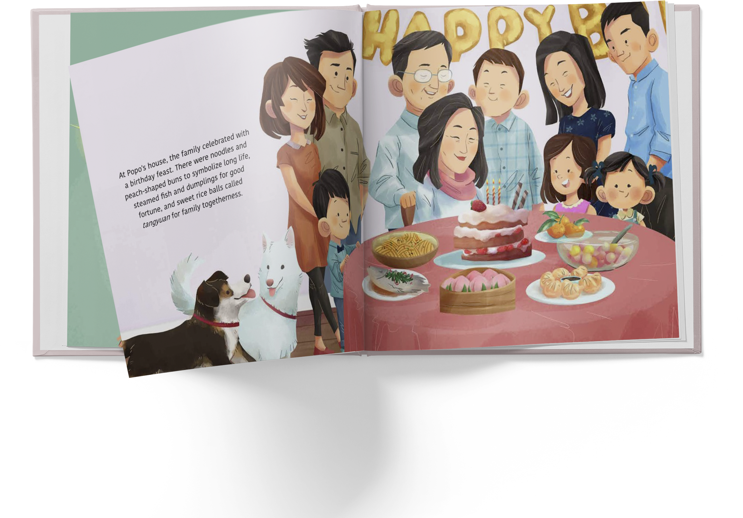 Lychee Press - Venta al por mayor Libro de iniciación a la lectura (6-8 años) - Un regalo para Popo: un libro para niños estadounidenses de origen chino sobre la abuela3
