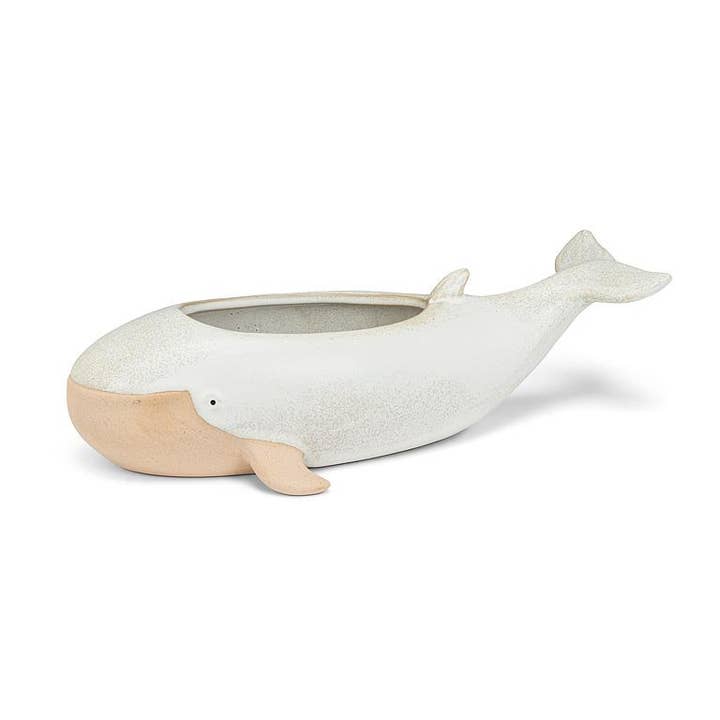 Long Whale Planter - 5.5x12"L for wholesale by Abbott