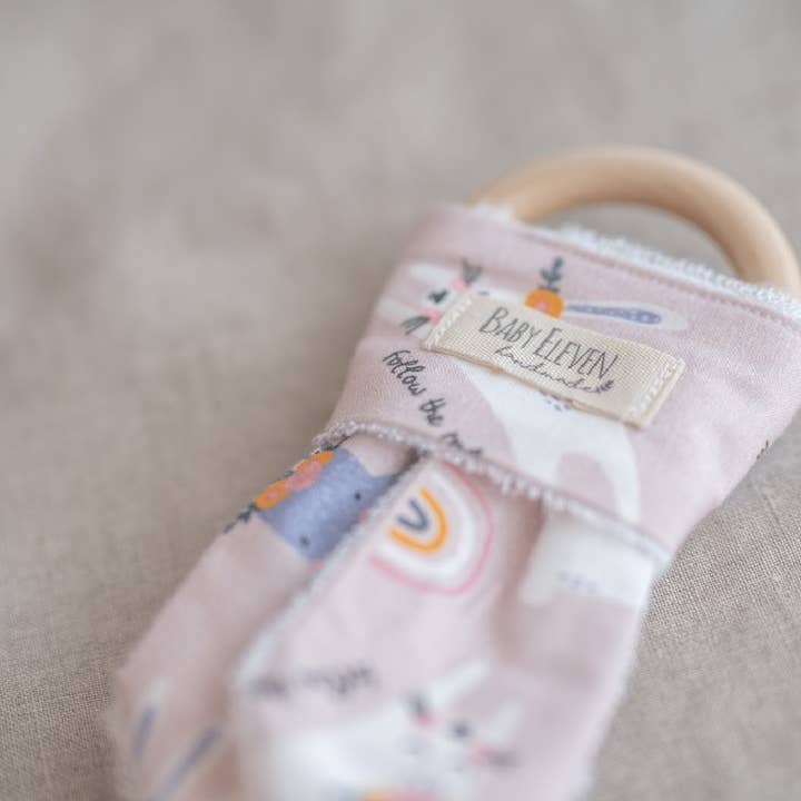 CLOVER COLLECTION WOODEN TEETHER for wholesale by Baby Eleven Handmade