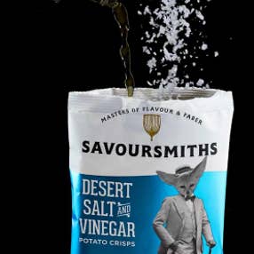 Savoursmiths - Wholesale Chips - Single Serve Desert Salt and Vinegar Potato Crisps 1.41oz1