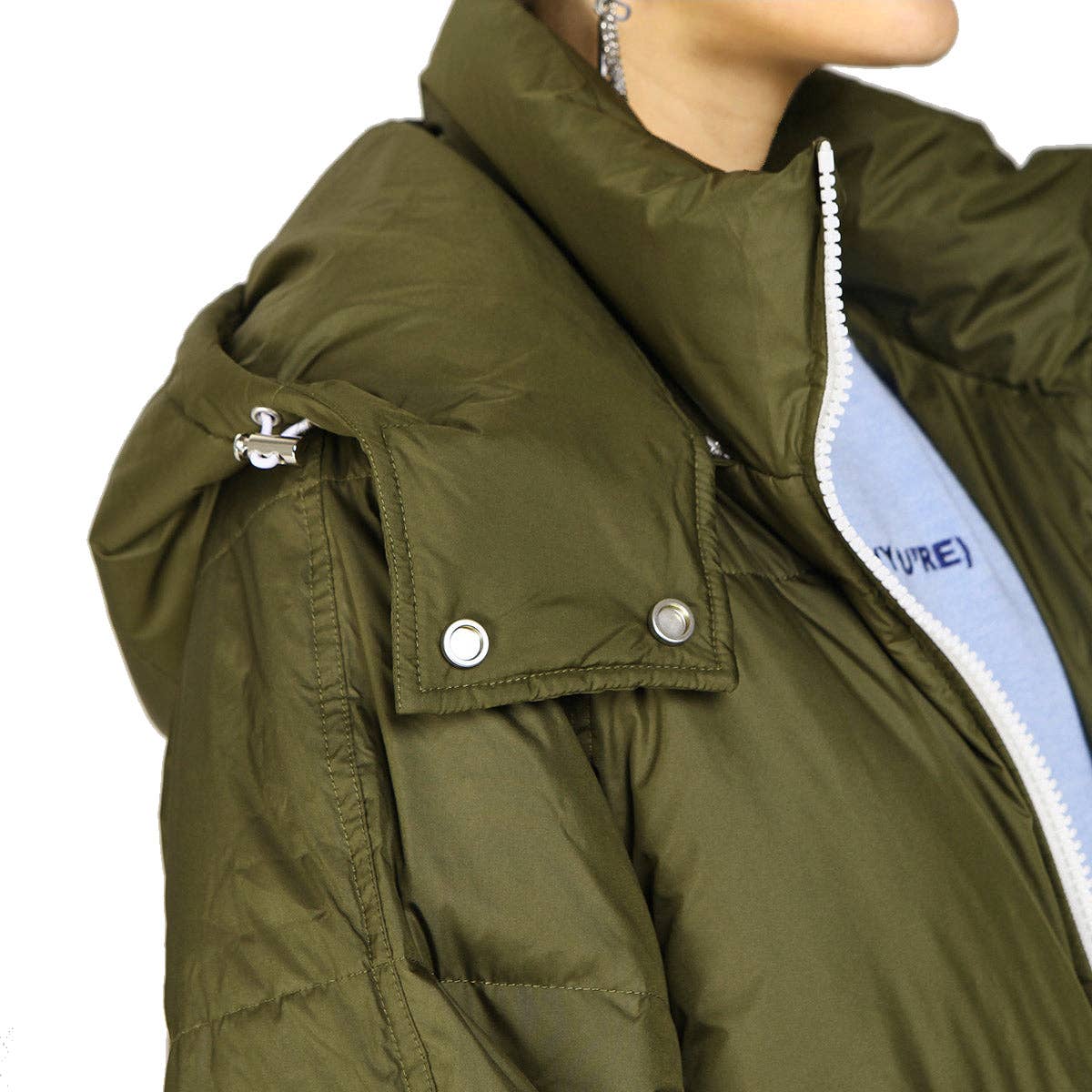 Urlazh - Wholesale Coat - Women's - Goose Down Quilted Hooded Puffer Coat7
