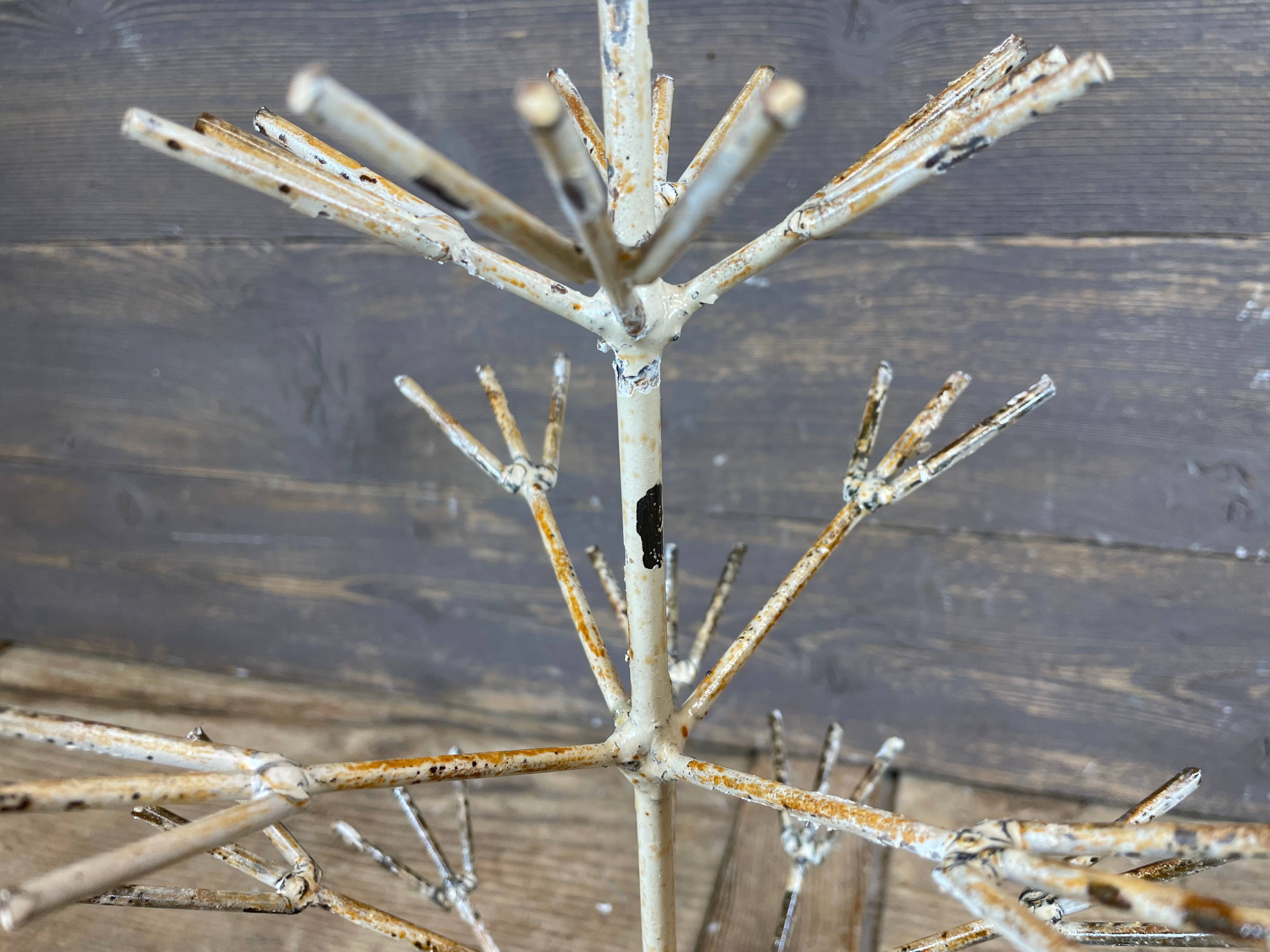 My Amigos Imports - Wholesale Decorative Tabletop Object - Piney Christmas Metal Tree-White-Farmhouse-9x18H-SALE-$223