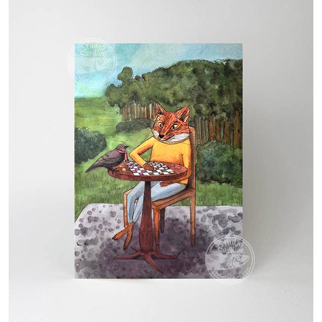 Good Friends A7 Size Notecards, Blank Greeting Cards for wholesale by Studio Sardine