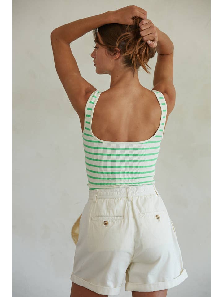 By Together - Wholesale Bodysuit - Women's - S1243N | Knit Nylon Spandex Seamless Ribbed Bodysuit