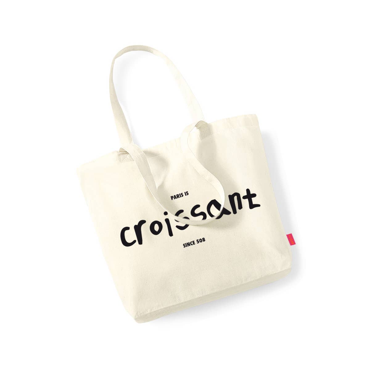 De Uno a Diez - Vente Tote bag – unisexe - Sac tote en coton bio | Série Gourmet « Paris is croissant »2