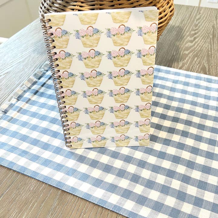 Cuaderno de tapa blanda Hydrangea Beach Bag para venta al por mayor de WonderfullyWrittenCo