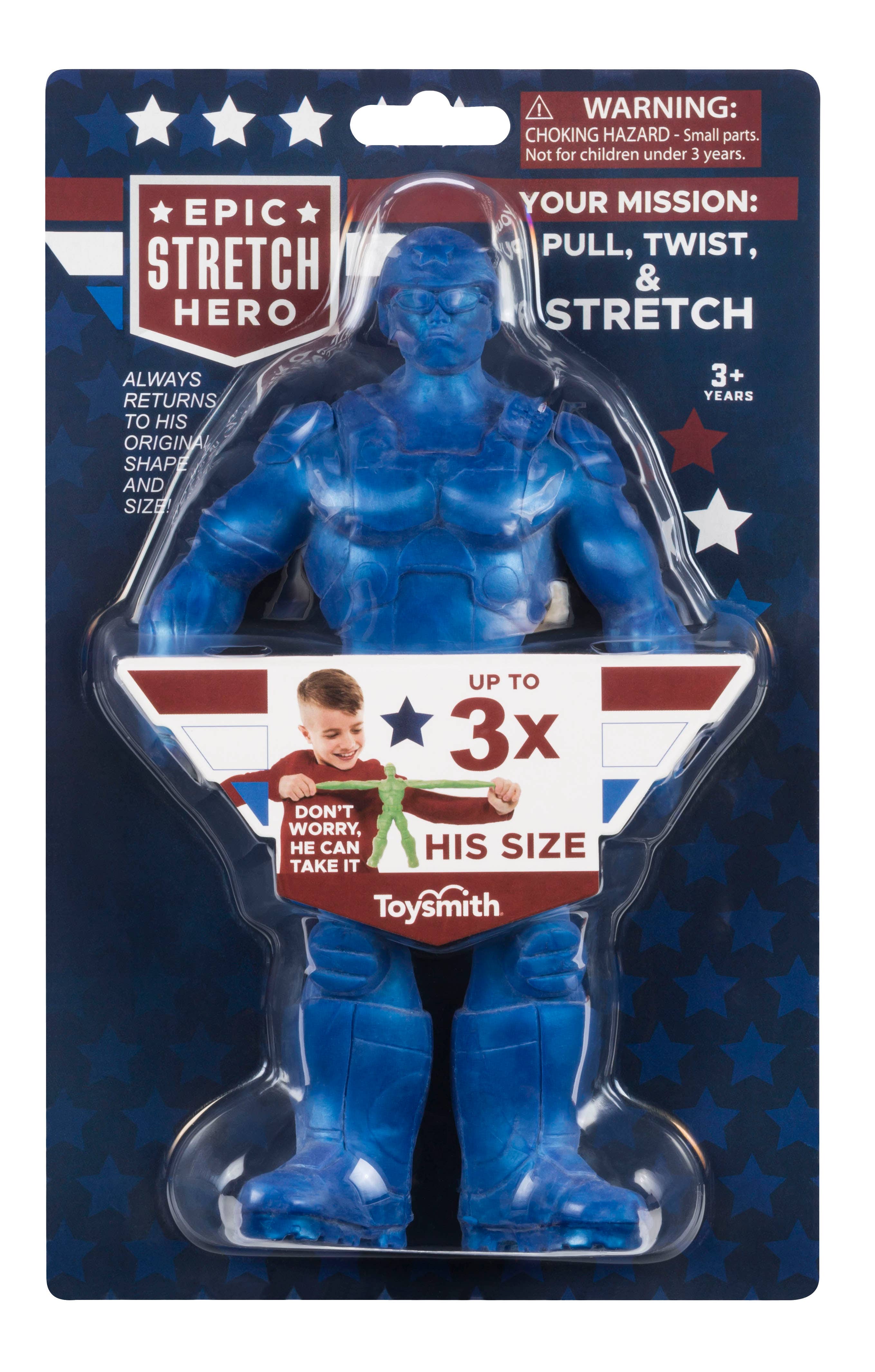 Toysmith - Wholesale Classic Toy - Kids - Epic Stretch Hero - 8.5" Tall, Stretches To 24"1