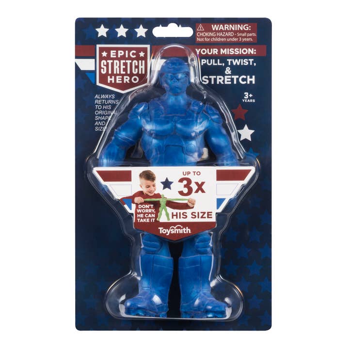 Toysmith - Wholesale Classic Toy - Kids - Epic Stretch Hero - 8.5" Tall, Stretches To 24"1
