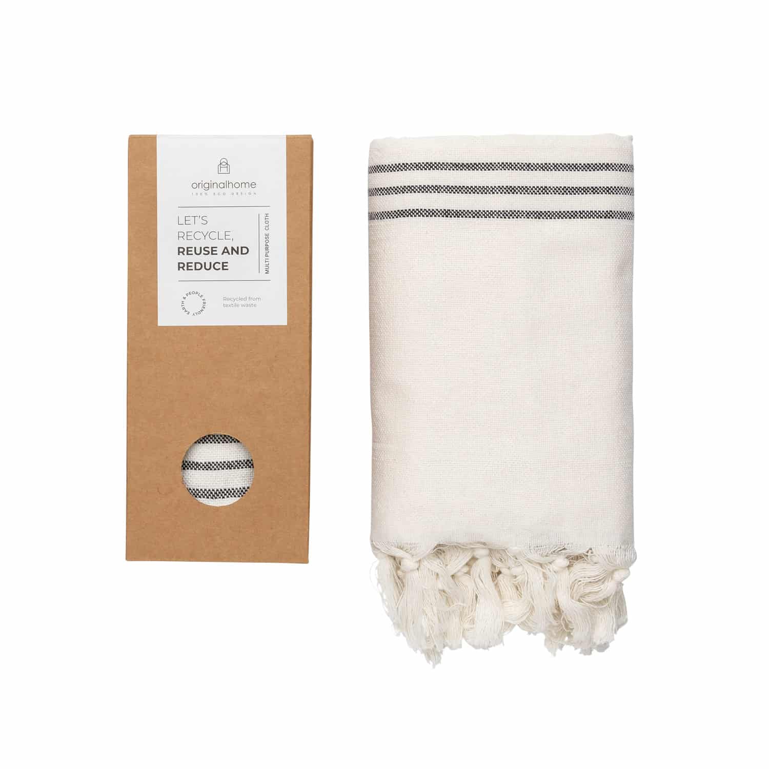 Originalhome – Engroshandel Tæppe – Multipurpose klud S i genbrugstekstil 85 x 175 cm4