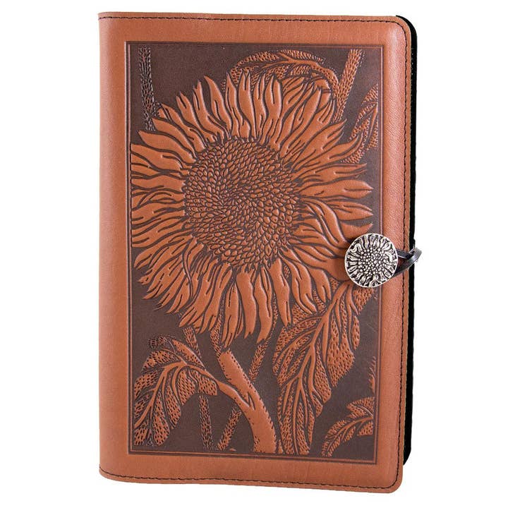 Oberon Design - Wholesale Notebook - Large Notebook Cover, Sunflower1