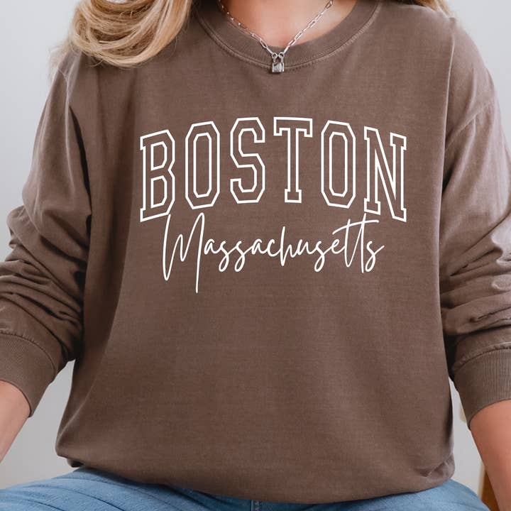 City State Long Sleeve Shirt, Comfort Colors® Town for wholesale by Miche Custom