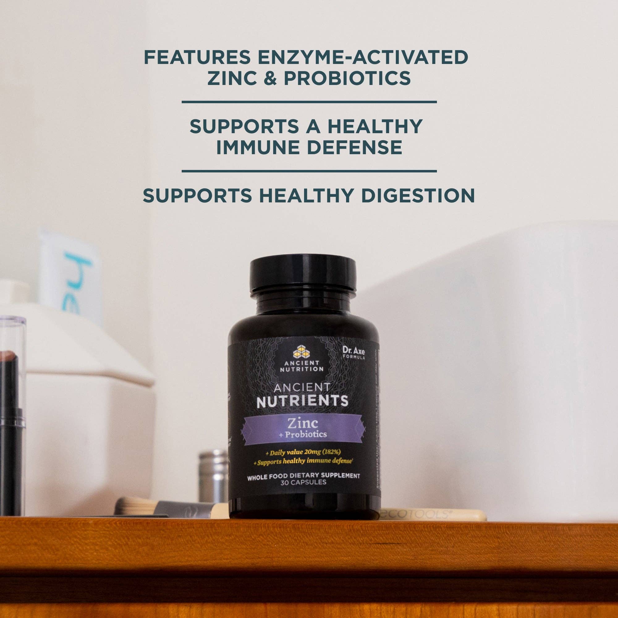 Black Ancient Nutrients Zinc + Probiotics | Capsules (30 Capsules) for wholesale on Faire4