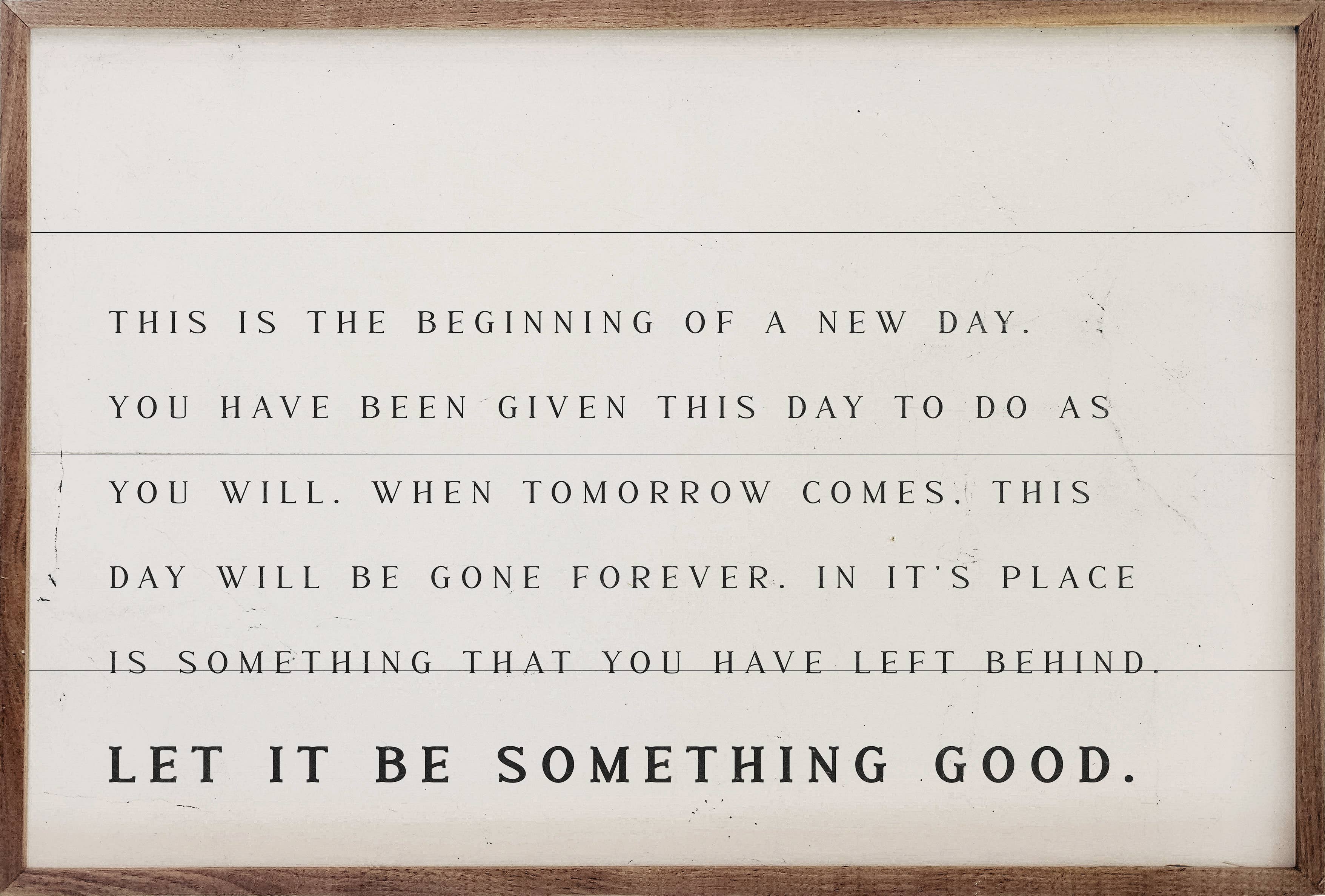 Kendrick Home - Wholesale Wood Wall Art - Let It Be Something Good White0