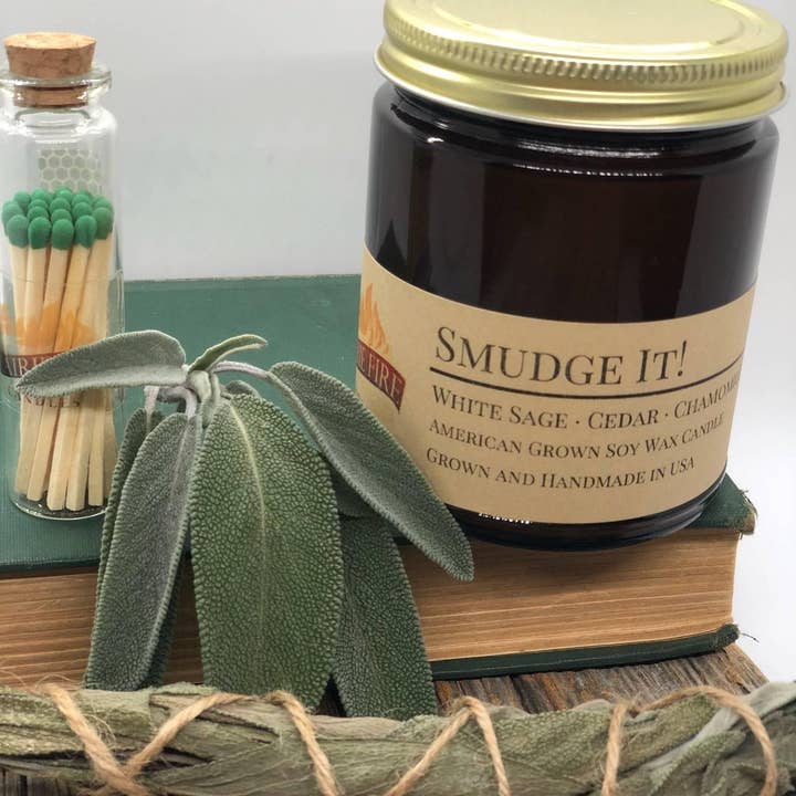 VIAI Beauty - Venta al por mayor Velas en tarros - ¡Difumínalo! Vela de cera de soja | Tarro ámbar de boticario de 9 oz1