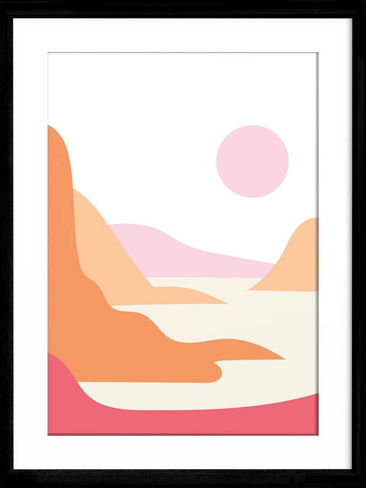 Lámina abstracta de arte montañés para venta al por mayor de Oh So Connie