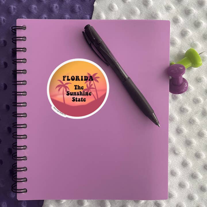 Moon Light Sticker Co - Wholesale Sticker - Forida The Sunshine State Sticker3