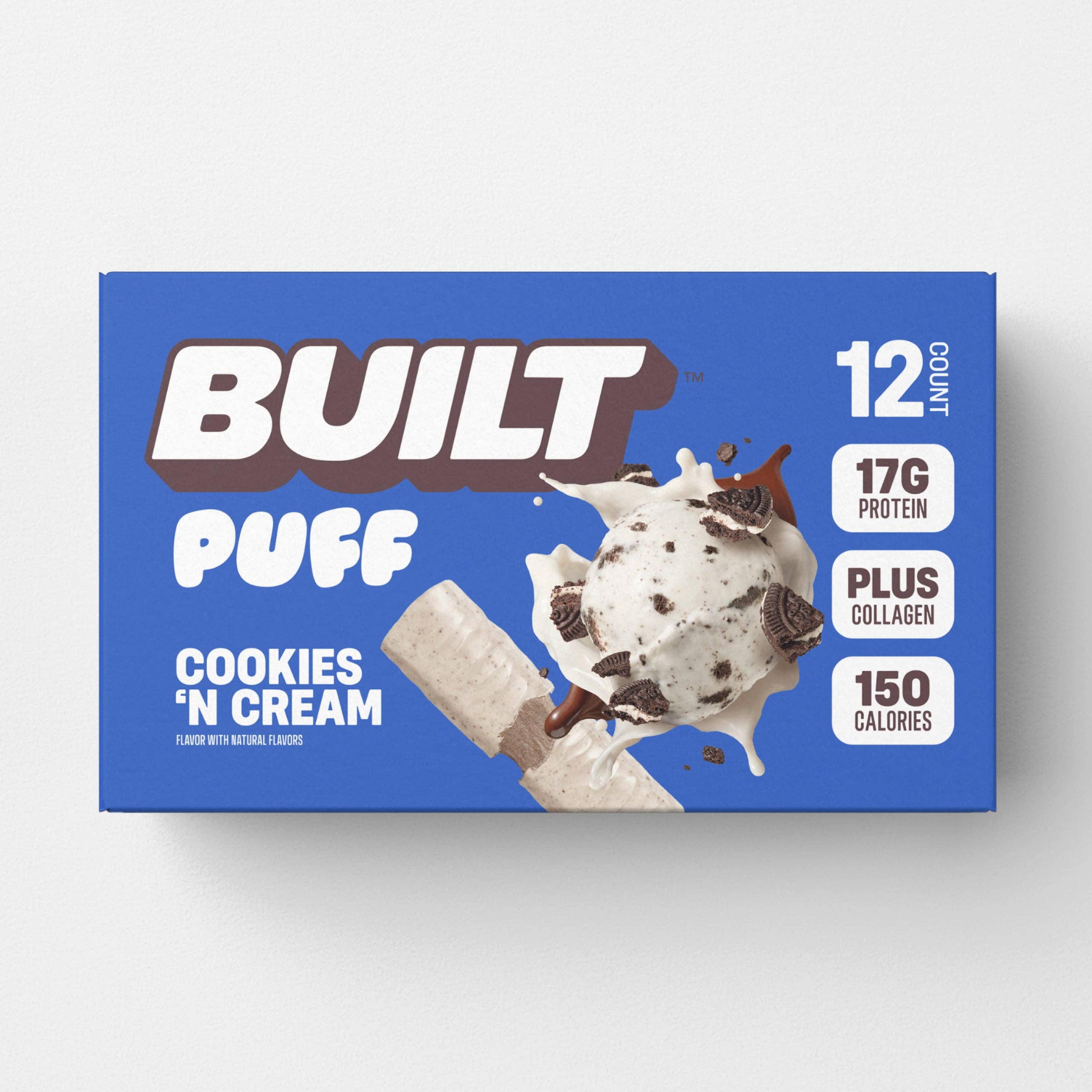 Built Bar - Wholesale Snack Bar - Cookies 'N Cream Puff - 12ct6