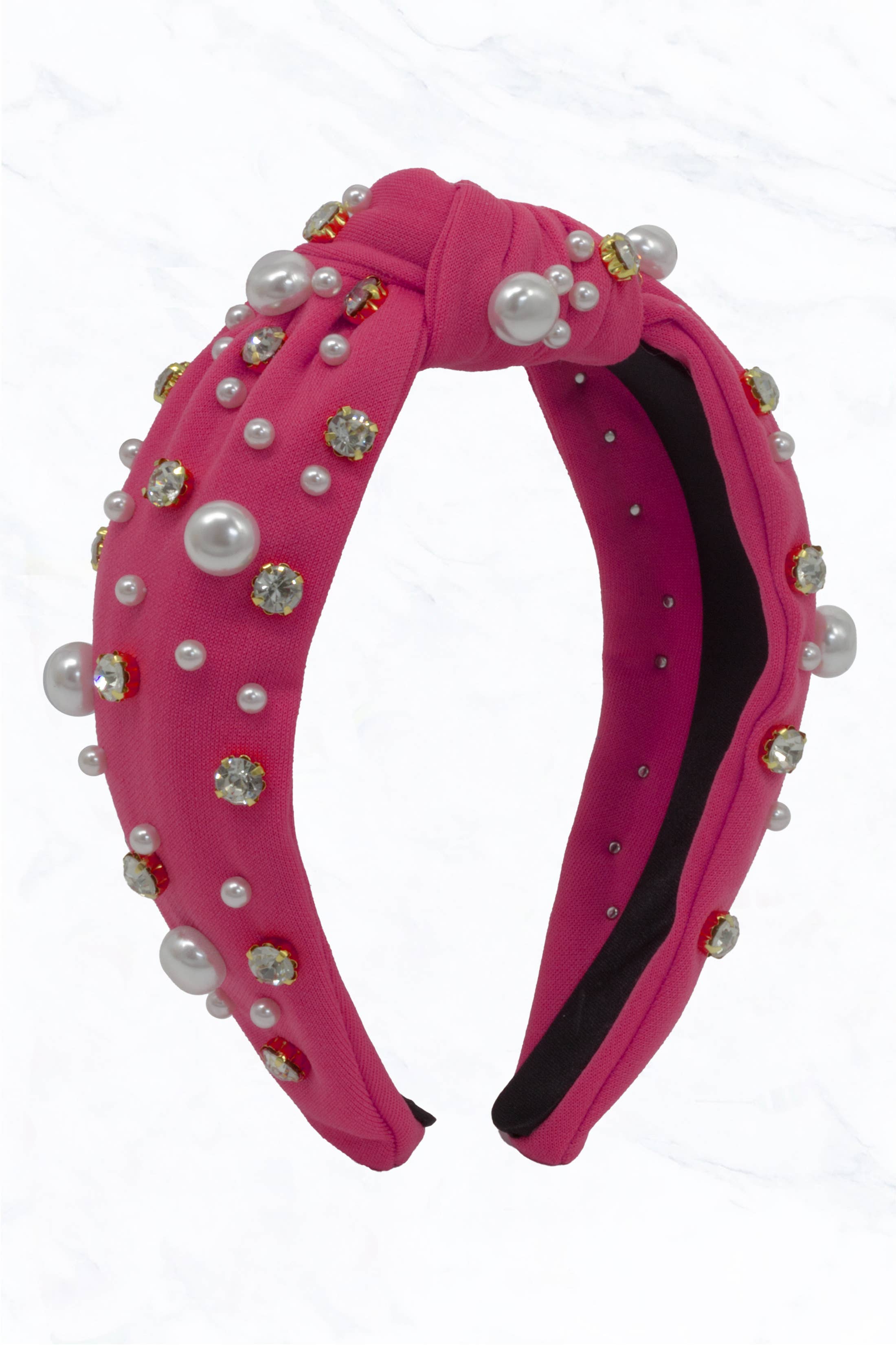 Suzie Q USA – Großhandel Fashion-Stirnband – Damen – Geknotetes Stirnband mit Perlen und Strasssteinen4