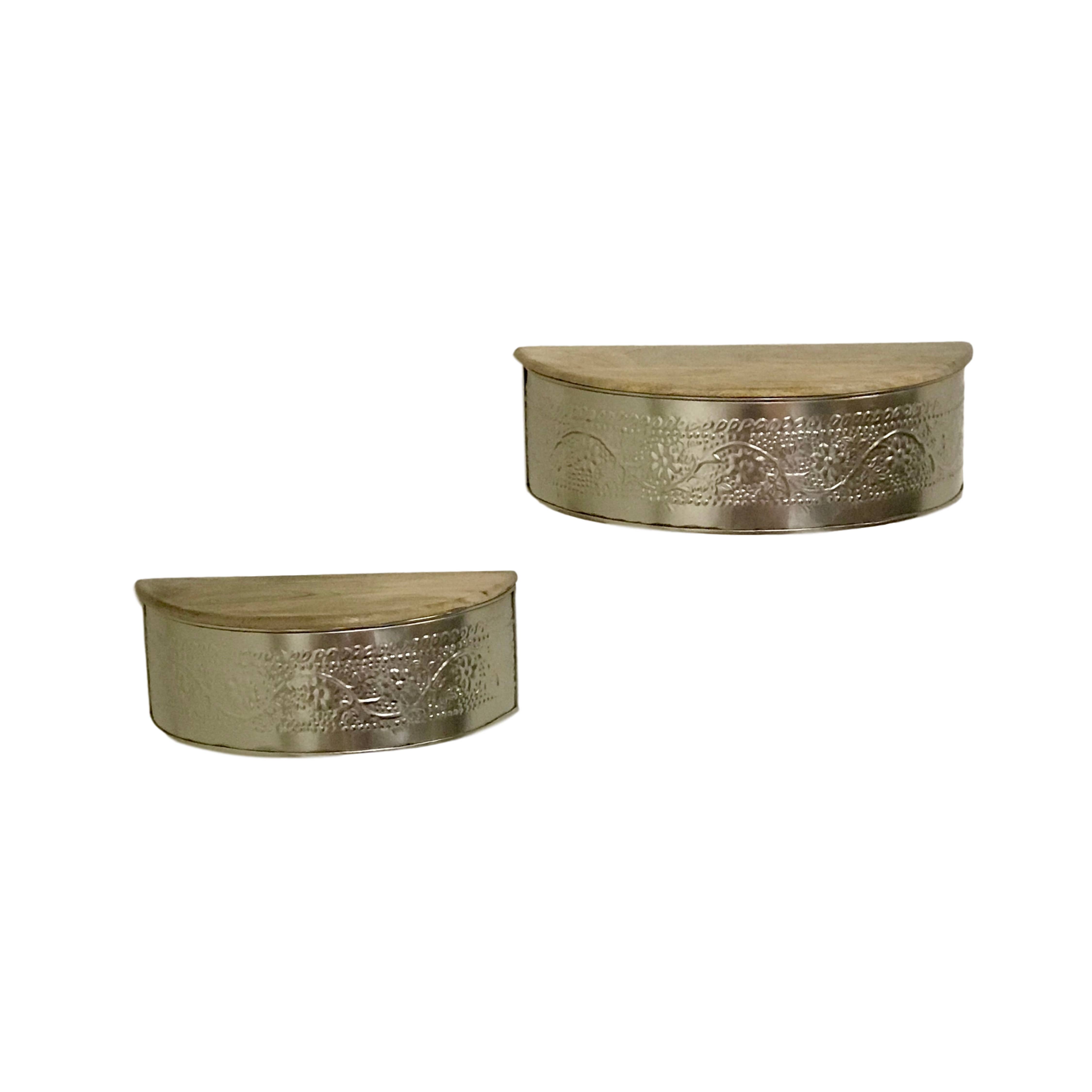 Wilco Home – Engroshandel Væghylde – Sæt/2 Skjult Rum Præget Floating Wall Hylder0