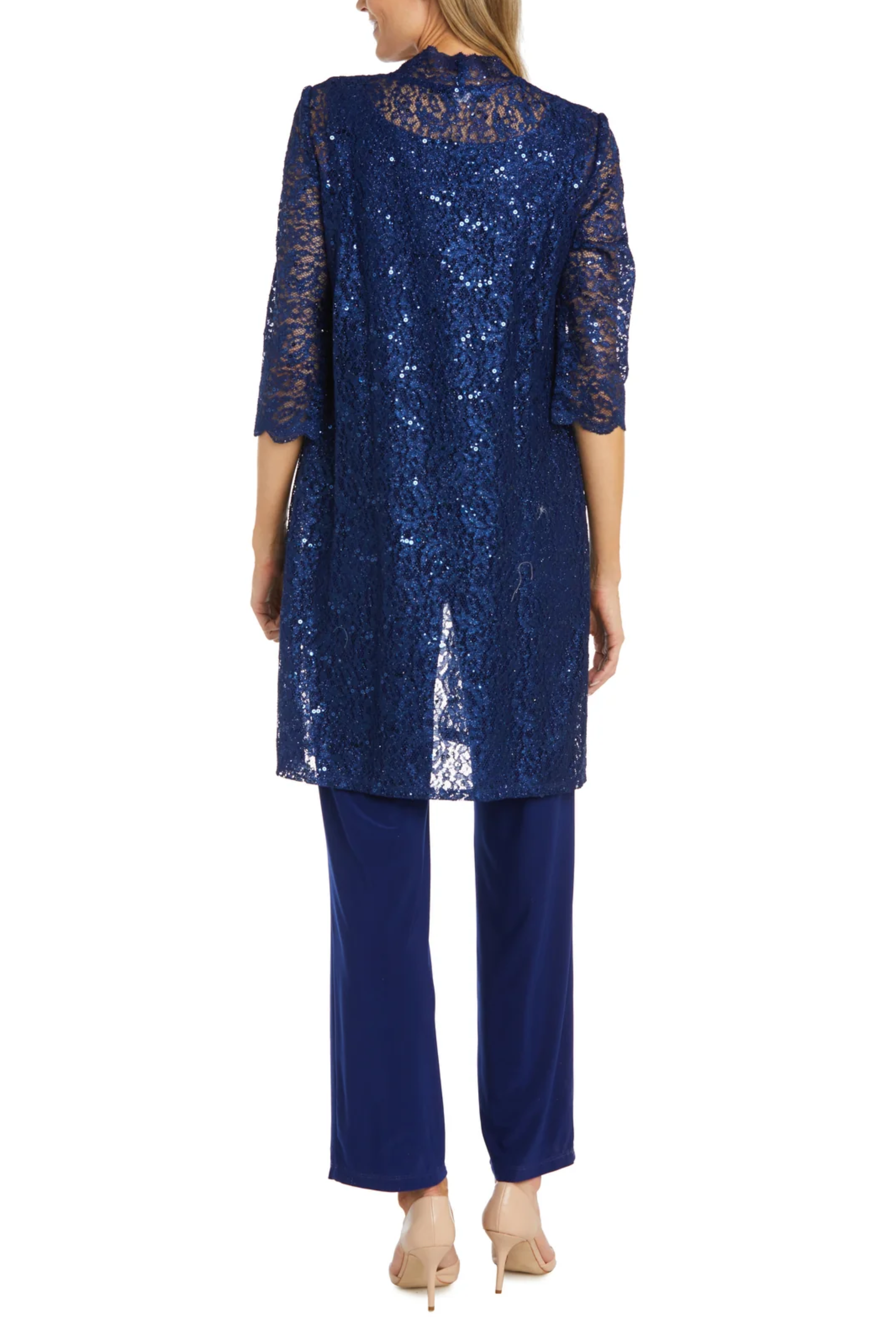 New Yorker's Apparel - Wholesale Top & Pant Set (NOT Loungewear) - Women's - RM Richards Lace 3/4 Sleeve 3-Piece Pants Set9