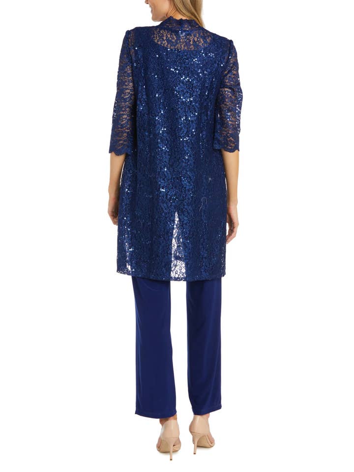 New Yorker's Apparel - Wholesale Top & Pant Set (NOT Loungewear) - Women's - RM Richards Lace 3/4 Sleeve 3-Piece Pants Set9