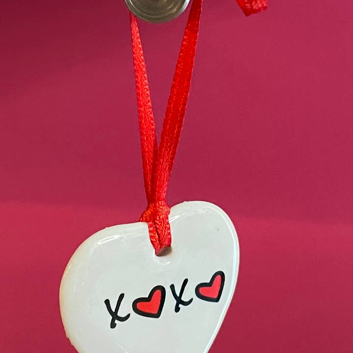 Gavemærke: XOXO Heart Philosophie's Tag/Gavemærke, Ornament for engroshandel hos philoSophie's Stationery & Gifts