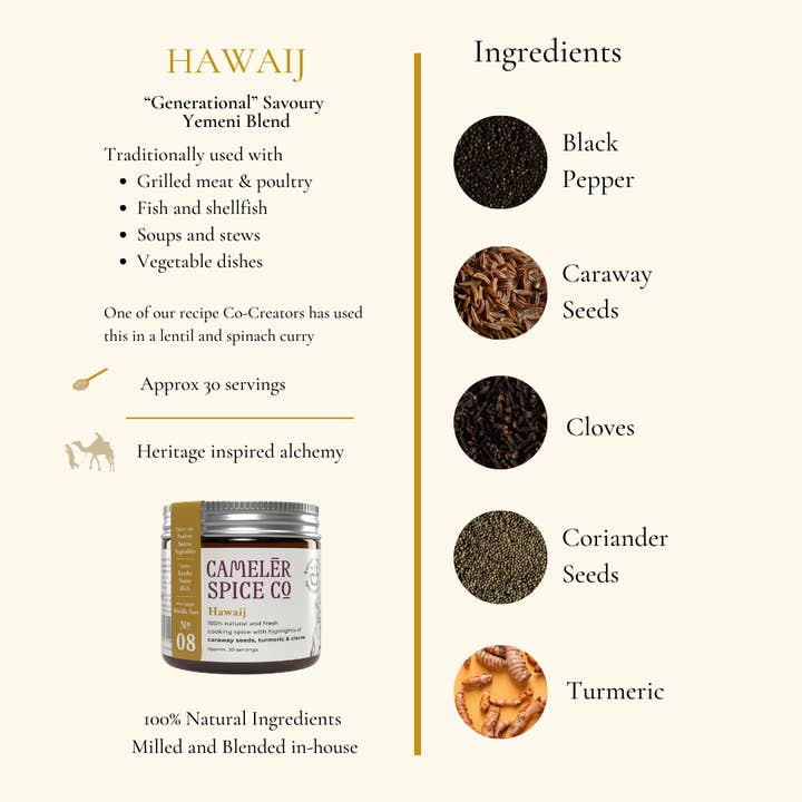 Camelēr Spice Co. - Vente Mélanges d'épices séchées - Hawaï - Mélange d'épices yéménite savoureux3
