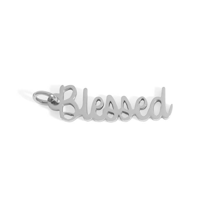 WJW - Wholesale Individual Charm/Pendant - 18K Gold PVD Stainless Steel Blessed Charm2