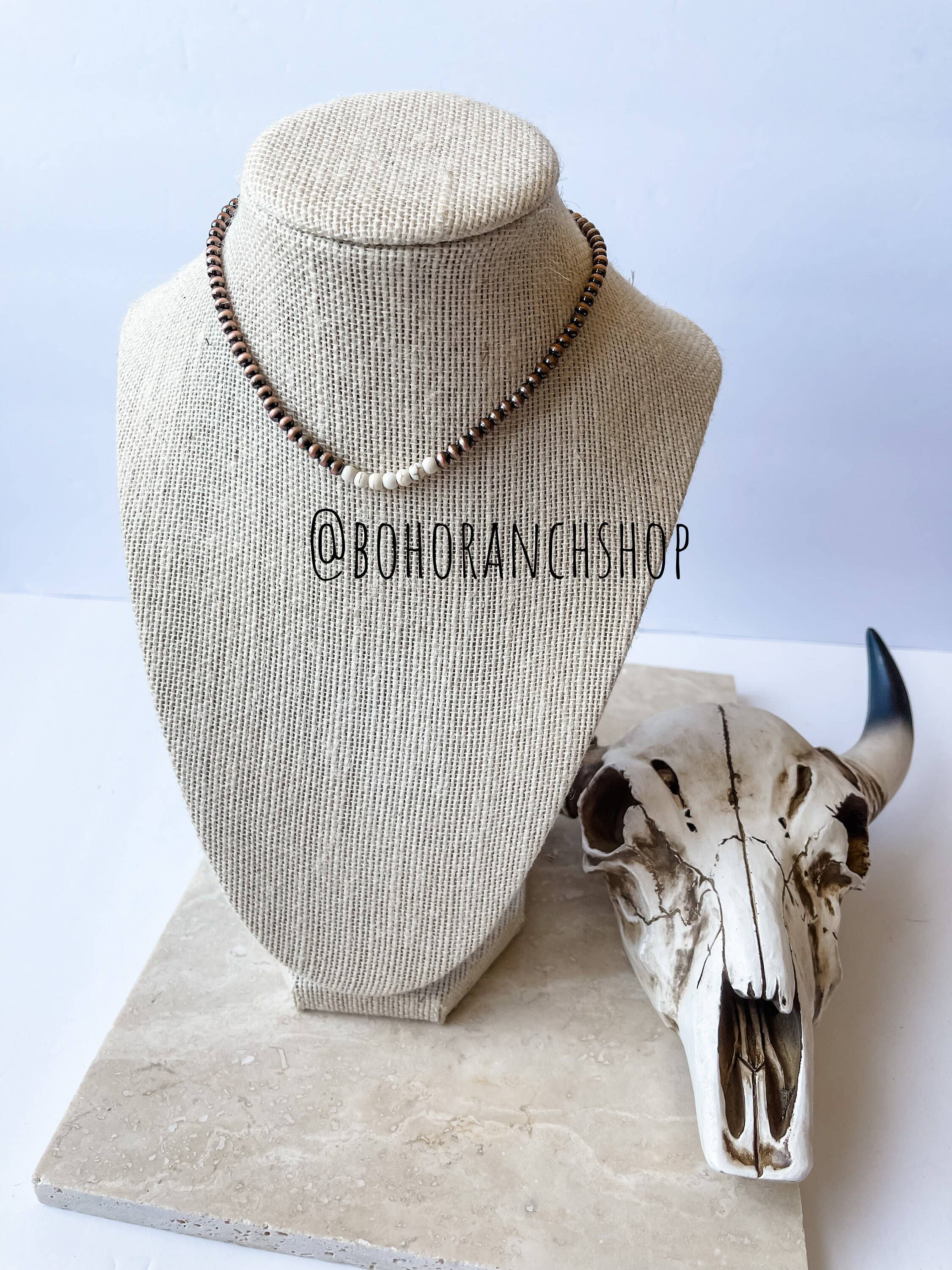 Boho Ranch Shop - Wholesale Choker/Collar - Western Navajo Bead Choker Necklace6