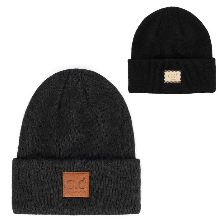 Fashion City - Venta al por mayor Gorro de lana - Niños - Gorros clásicos de mamá y yo, modelo Heather, a juego, para niños