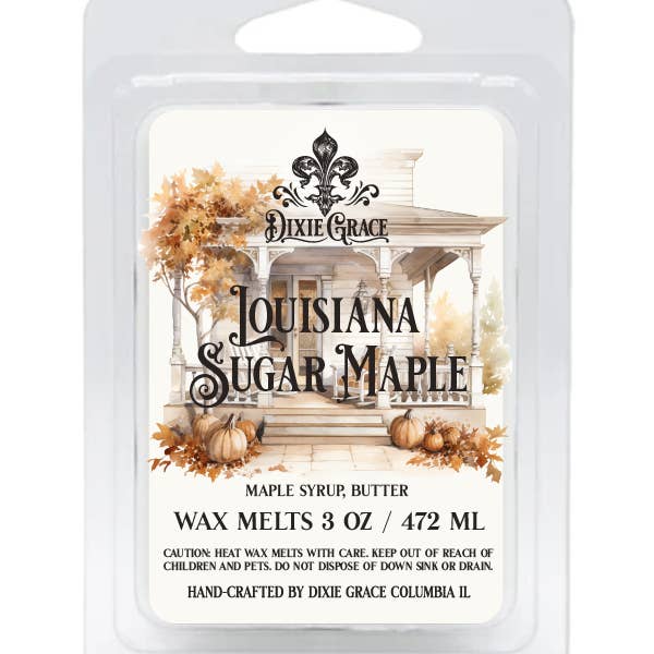 Dixie Grace - Wholesale Wax Melt - Louisiana Sugar Maple - 3 oz Wax Melts