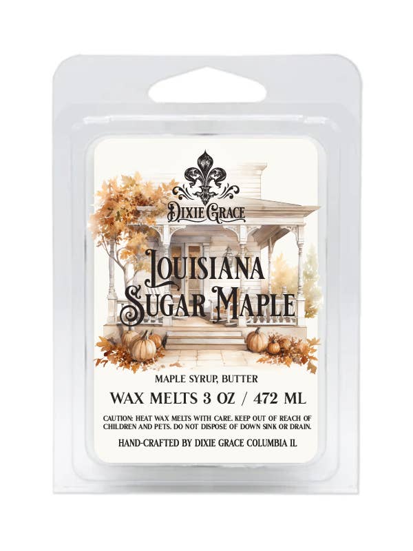 Louisiana Sugar Maple - 3 oz Wax Melts for wholesale by Dixie Grace