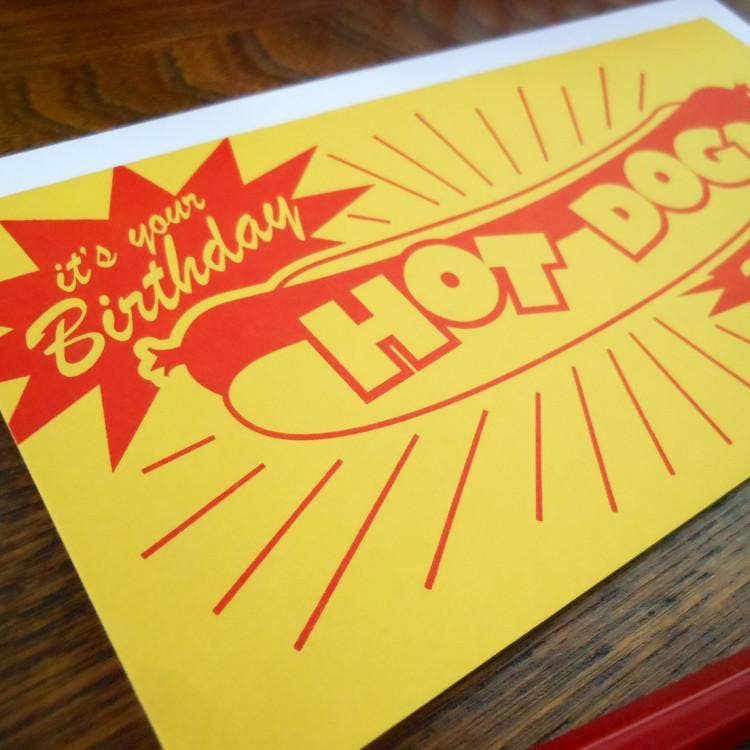 a. favorite design - Wholesale Birthday Card - Birthday Hotdog1
