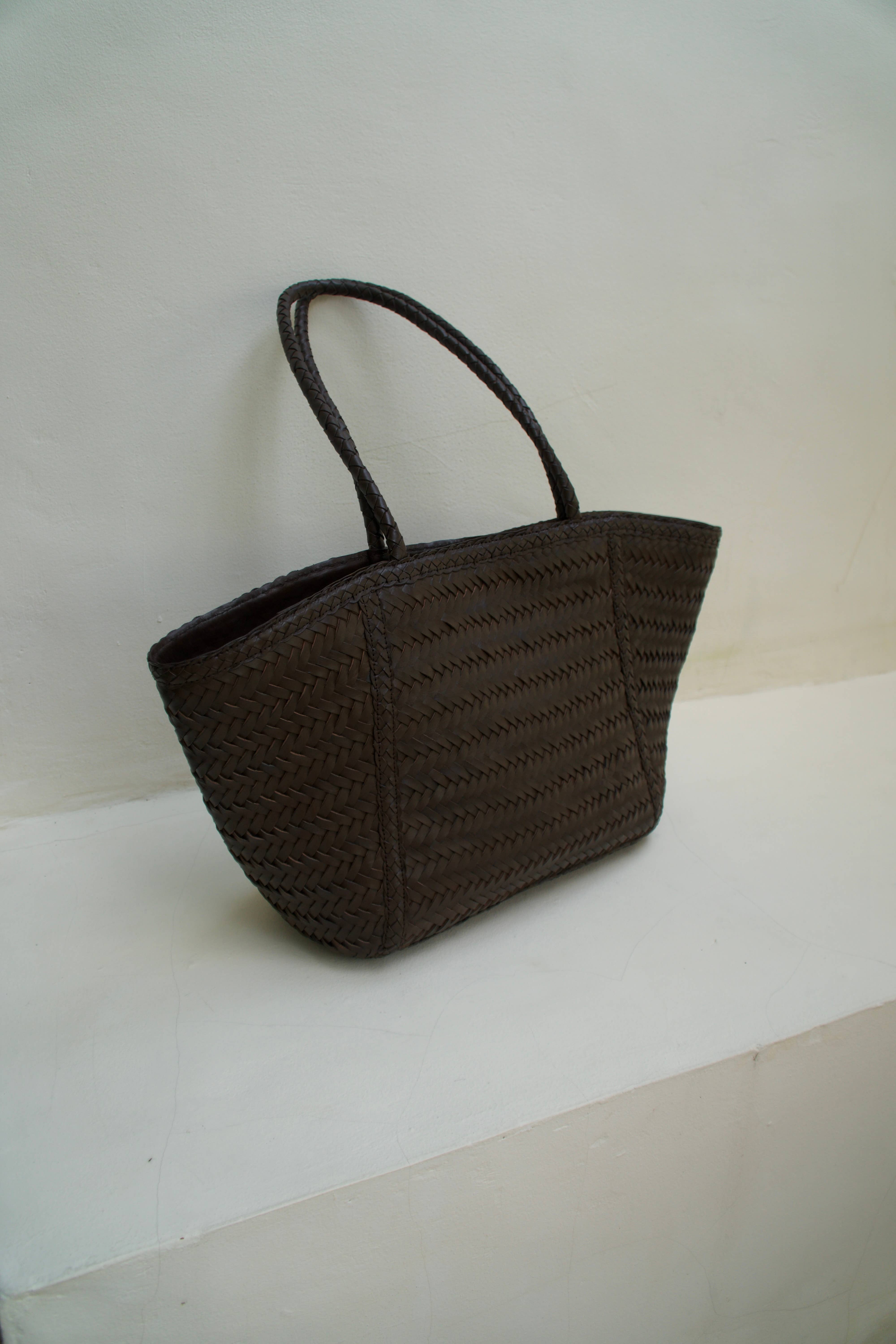 Le Cle - Wholesale Top handle bag – women's - Arvela Bag | Handwoven Leather Shopper5