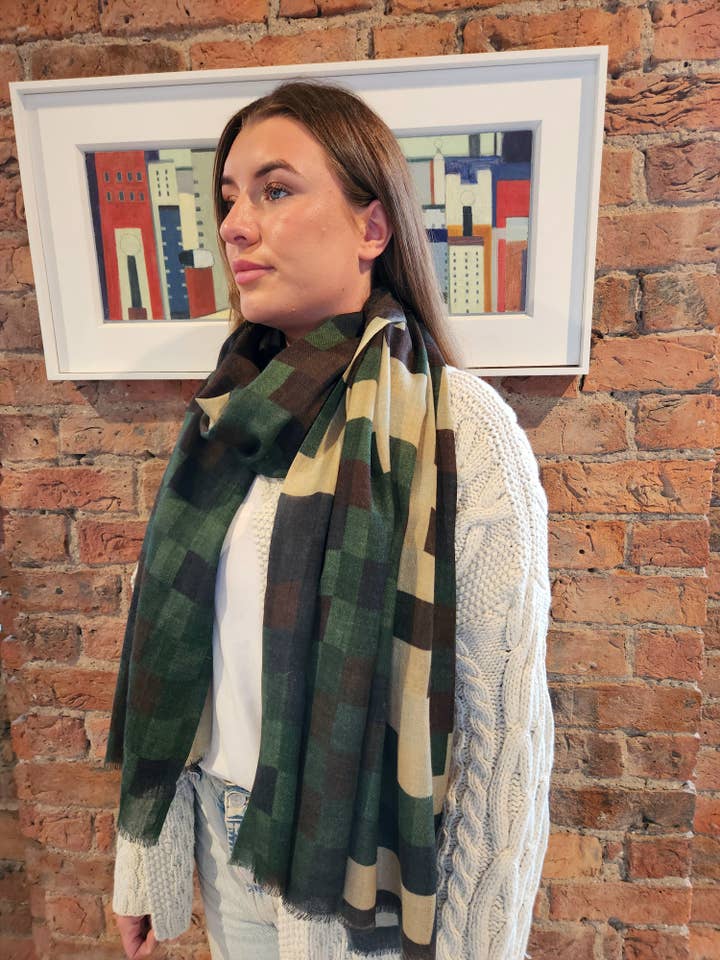 CAMO PIX SCARF for wholesale by Salisa Scarves