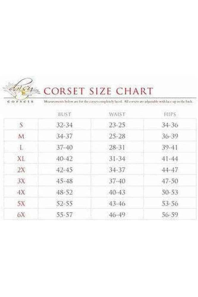 Daisy Corsets - Wholesale Corset - Women's - Top Drawer Brocade & Faux Leather Steel Boned Corset1